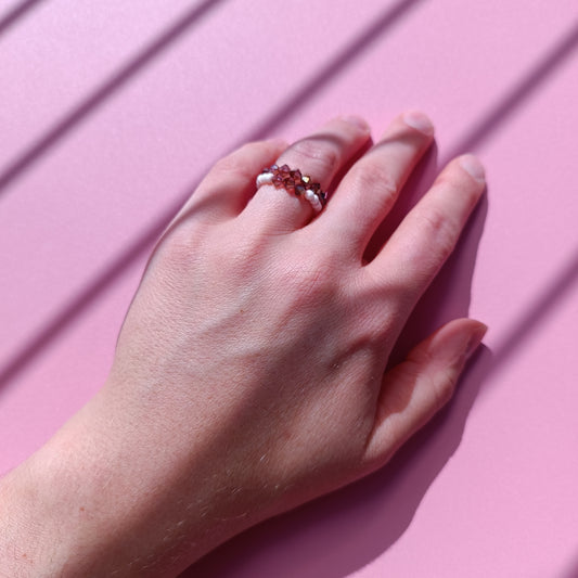 ROSE SHINE ring set